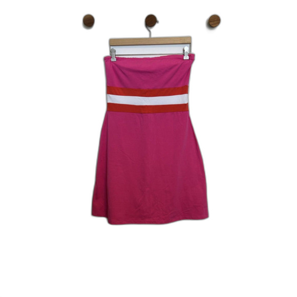 Moda International Womens Sleeveless Color block Mini Dress Size Large Pink - Picture 13 of 13